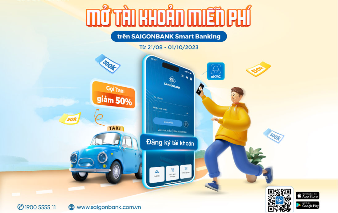 SaiGonBank trien khai chuong trinh Mo tai khoan mien phi 1