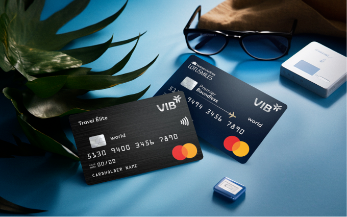 Hai t dòng thẻ VIB Mastercard là Travel Élite và Premier Boundless. Ảnh: VIB