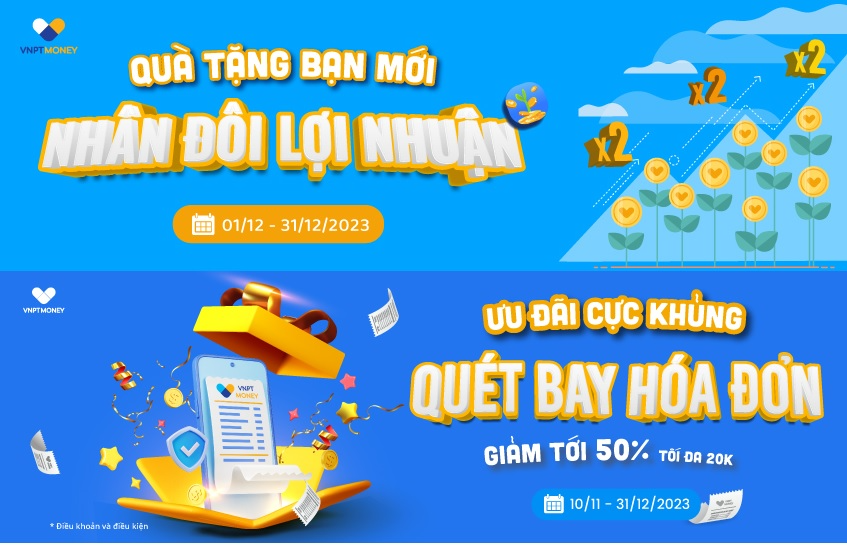 VNPT Money tung loạt khuyến mại ưu đãi khách hàng dịp cuối năm