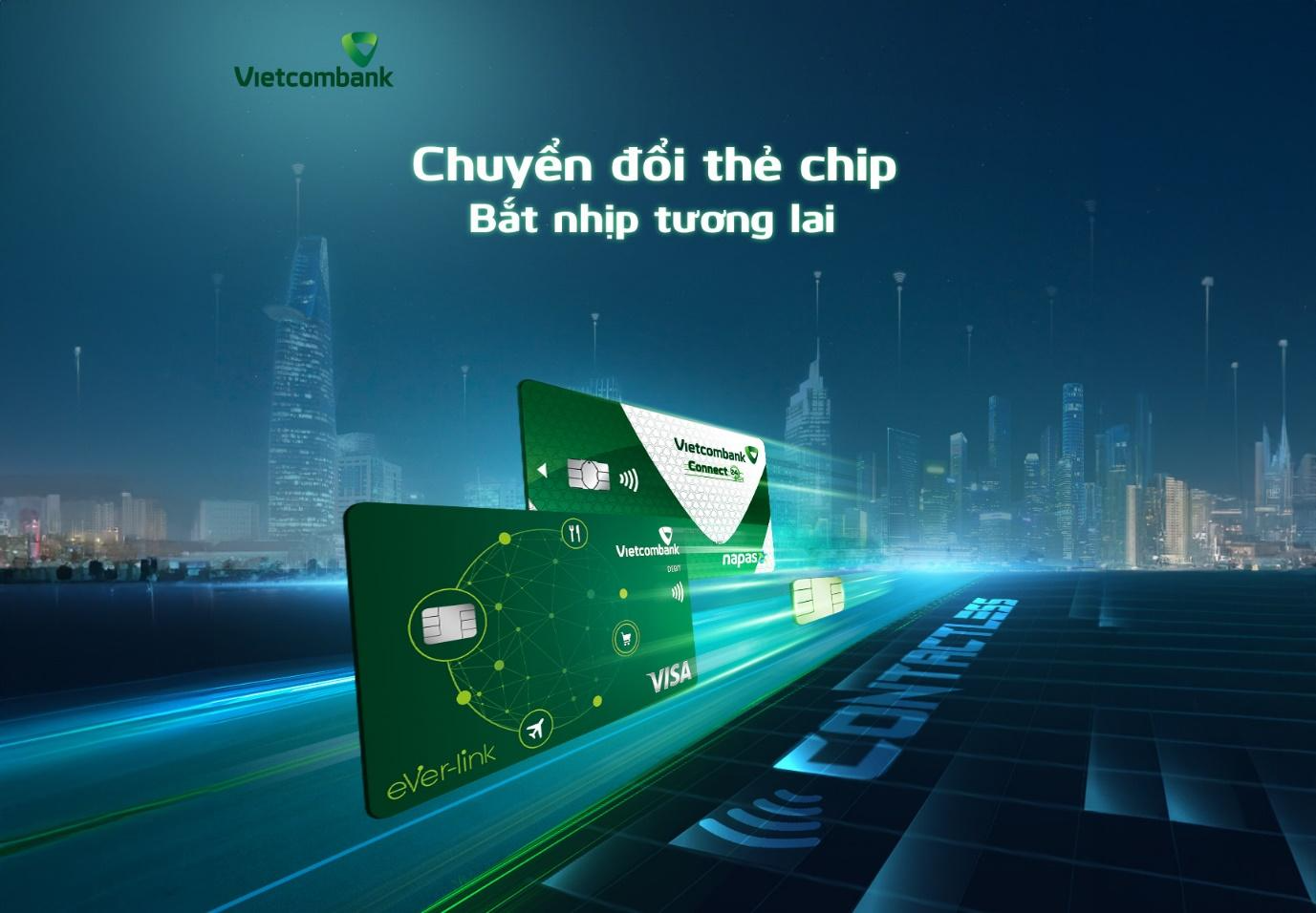 Chuyển đổi miễn phí, chi tiêu cuối năm như ý với thẻ Chip Vietcombank Contactless - 1