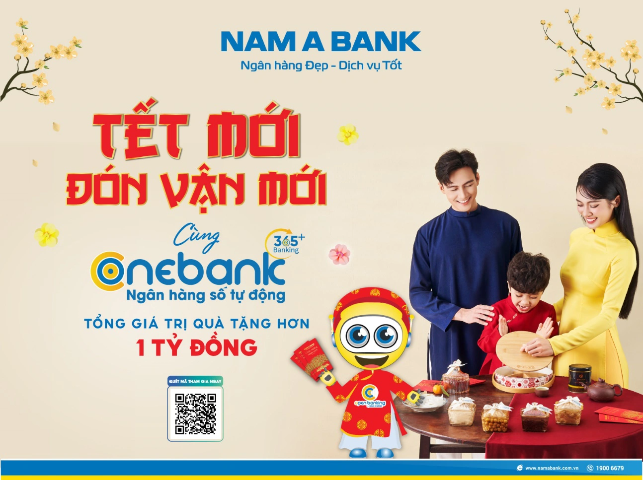 ONEBANK by Nam A Bank tung ưu đãi cho khách hàng dịp Tết - Ảnh 1.