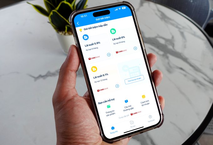 Tiền gửi được rút ra linh hoạt và lãi suất vẫn được tính. Ảnh: CIMB