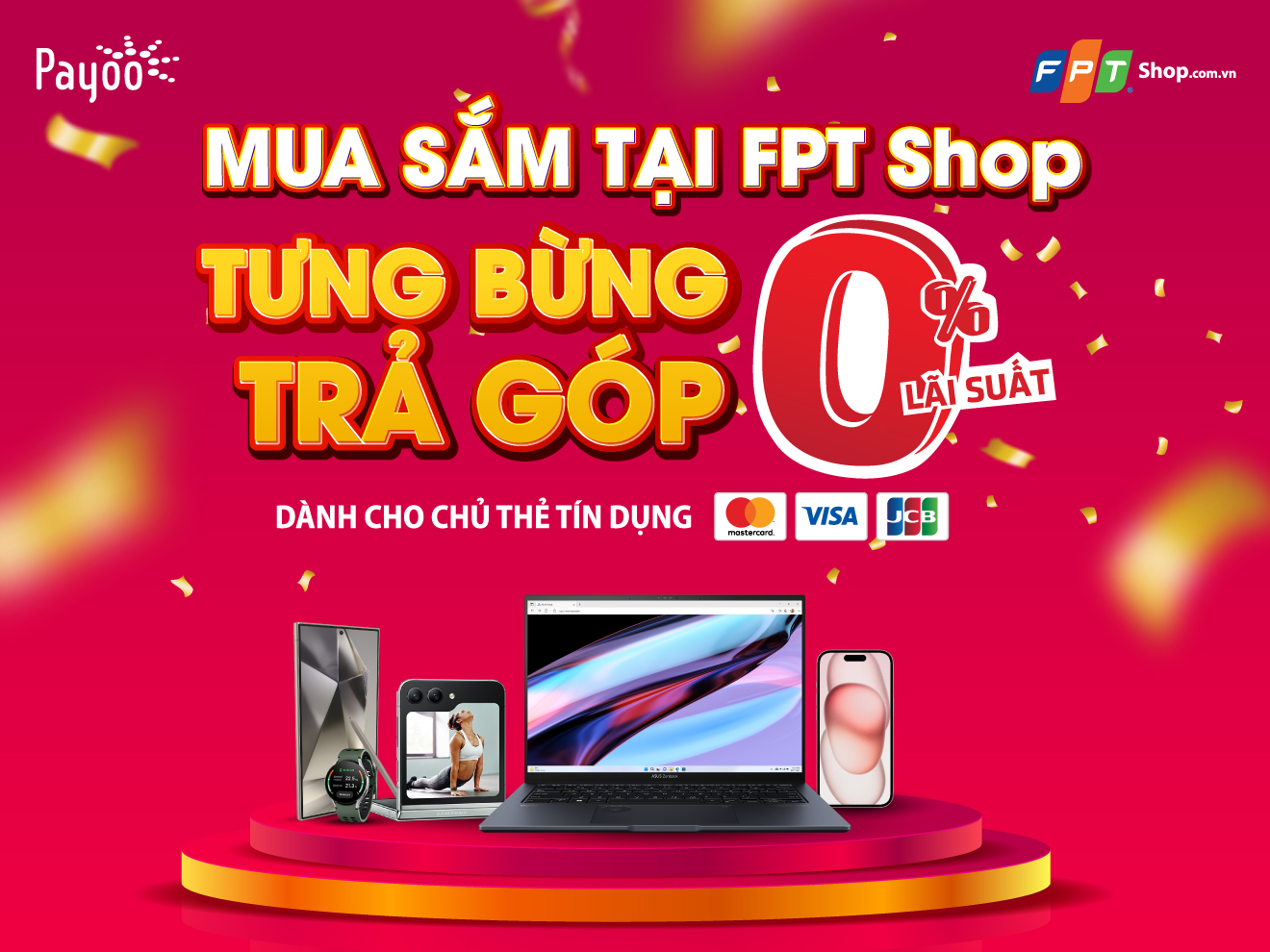 trả góp 0% lãi suất