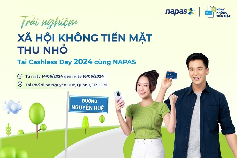 Nhận quà tặng "cơm mưa" từ NAPAS tại Lễ hội không tiền mặt Ngày không tiền mặt 2024