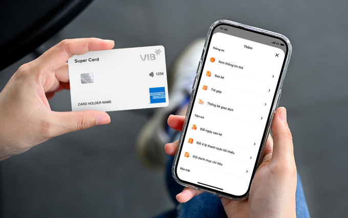 Dòng thẻ Super Card. Ảnh: VIB