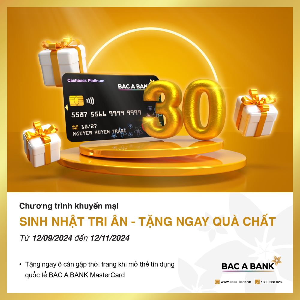 Chương trình khuyến mại Bac A Bank